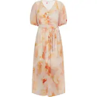 IZIA Kleid Damen Orange Mehrfarbig