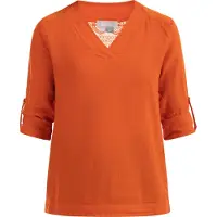 Usha Blusenshirt mit Spitze Damen orange
