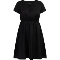 Usha Midikleid Damen schwarz