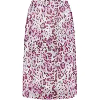 Faina Rock mit Leoprint Damen Flieder Mehrfarbig