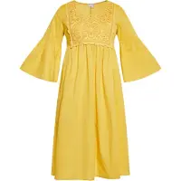 Usha Kleid Damen gelb