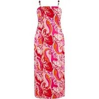 IZIA Kleid Damen Rot Mehrfarbig