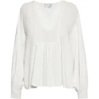 Usha Bluse Damen Wollweiß