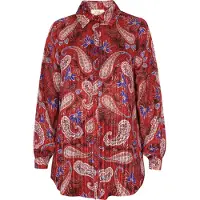 Usha Bluse Damen Rot Mehrfarbig