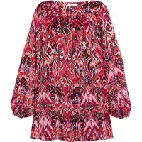 Usha Bluse Damen Rosa Mehrfarbig