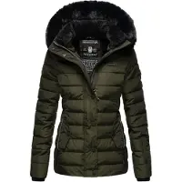 NAVAHOO Damen Winter Steppjacke Milianaa – Warm, Kuschelig & Wetterfest mit Kapuze