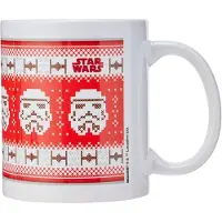 Star Wars - Kaffeebecher, weihnachtliches Design (Rot/Weiß)