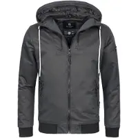 NAVAHOO Herren Jacke B623 – Stylische Übergangsjacke mit Fleece-Taschen & Wasserabweisendem Material