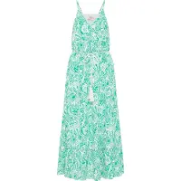 IZIA Kleid Damen Grün Weiss
