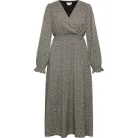 Usha Maxikleid mit Allover-Print Damen schwarz/beige