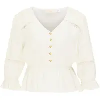 Usha Bluse Damen Wollweiß