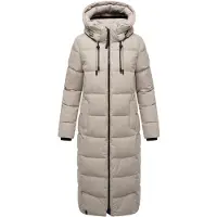 MARIKOO Damen Winterjacke Nadeshikoo – lang, warm & mit Kapuze
