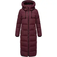 MARIKOO Damen Winterjacke Nadeshikoo – lang, warm & mit Kapuze