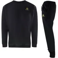 Aquascutum - Trainingsanzug-Set für Herren, Rundhalsausschnitt (Schwarz)