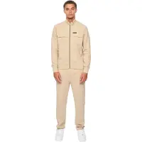 Duck and Cover - "Tames" Hoodie und Jogginghosen-Set für Herren, Durchgehender Reißverschluss (Steinfarben)