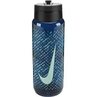 Nike - "Renew Recharge" Strohflasche, 680ml (Transparent Blue)