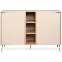 CALICOSY Sideboard MYR in Beige - (W) 135 x (H) 90 x (L) 37,5 cm | Gr.: onesize