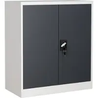 VCM Stahlschrank abschliessbar Malivo 2fach