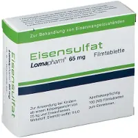 Lomapharm Eisensulfat 65 mg überzogene Tab. 100 St Überzogene Tabletten