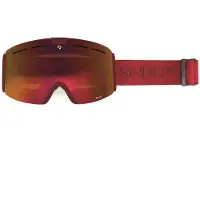 Sinner Skibrille Arc Matte Burgundy Double Full Red Mirror Vent
