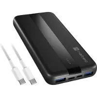 Natec TREVI SLIM Q V2, 10000 mAh, Lithium Polymer (LiPo), Power Delivery, Quick Charge 1.0, Schwarz