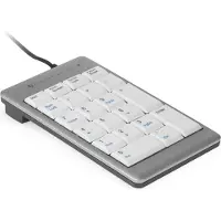 BakkerElkhuizen UltraBoard 955 V2 Numeric, USB, 22, Laptop / PC, 1,5 m, Dunkles Grau, Hellgrau