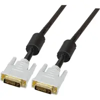 EFB Elektronik EFB K5435.3V1 DVI-I Dual Link Kabel + Analog, 2x DVI-l 24+5, St.-St., AWG 28, 3, 0m, schwarz K54353V1