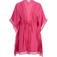 IZIA Kimono mit Lochspitze Damen Rosa