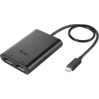 I-Tec USB-C Dual 4K/60Hz (single 8K/30Hz) DP Video Adapter, 2.0, USB Typ-C, DisplayPorts ausgang, 7680 x 4320 Pixel