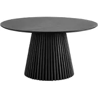 Ebuy24 Osaka Esstisch Ø140cm schwarz.