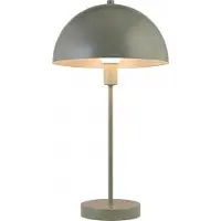 Licht-Erlebnisse Pilzlampe Grün Metall 46,2 cm Bauhaus Tischleuchte Schreibtisch E14 Nachttischleuchte Schlafzimmer