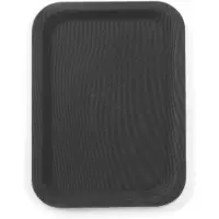 Hendi Serviertablett rechteckig 20x28 cm Fiberglas schwarz