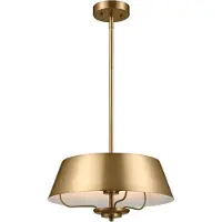 Kichler Elstead Luella Pendelleuchte E14 3-fach Gebürstetes Naturmessing