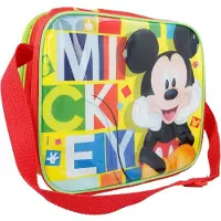 Pricenet Mickey Pelė Peliukas Mikis - Pusryčių maišelis + 530 ml vandens butelis pusryčių maišelyje