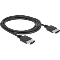DeLOCK 85217, 2 m, HDMI Typ A (Standard), HDMI Typ A (Standard), 18 Gbit/s, Audio Return Channel (ARC), Schwarz