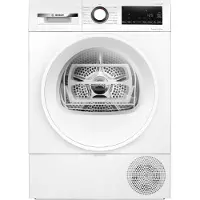 Bosch Serie 6 WQG133DTFR, Freistehend, Frontlader, Wärmepumpe, Weiß, Drehregler, Berührung, Rechts