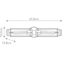 HINKLEY Elstead Masthead Wandleuchte E27 2-fach Heritage Messing und Schwarz IP44