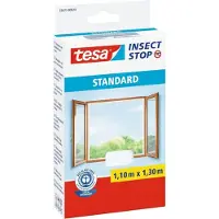 Beiersdorf Insektenschutz Standard Fliegengitter Fenster ohne Bohren weiß 1,1 x 1,3 m