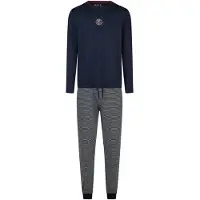 Phil&Co. Pyjama Great Bay in dunkelblau/grau | Gr.: XXL