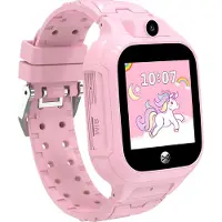 Forever Kinder Smartwatch für Mädchen WiFi Kids See Me! 3 KW-320 Rosa, GPS, IP65, Schrittzähler, Anrufen
