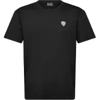 EA7 für Herren. 8NPT16_PJRGZ Standard geschnittenes T-Shirt in Schwarz (M), Lässig, Sportlich, Multisport, Kurzarm