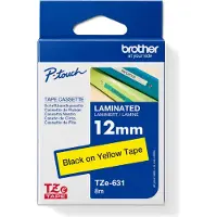 Brother TZe-631 - (12 mm) - Schwarz auf gelb - Tape