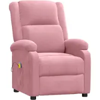 vidaXL Massagesessel Rosa Samt