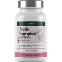 EXVital Biotin Komplex Kapseln, hochdosiert mit 10.000µg Biotin pro Tagesdosis, 240 Stück von
