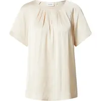 Comma Bluse Feminine Kurzarmbluse mit Raglanärmeln und Raffung am Ausschnitt