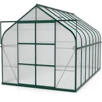 Pergart Vitavia, Aktionsangebot (inkl. 100 Euro Zubehör): Gewächshaus "Dione 11500" inkl. Stahlfundamentrahmen, smaragd grün, 11,5 m², 4 mm HKP