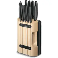Victorinox Swiss Classic Messerblock 12-Teilig Schwarze Messergriffe (+)