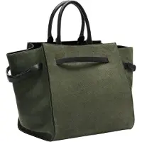 Liebeskind Damen Handtaschen Lora Suede Satchel L - Grün - Größe ONESIZE