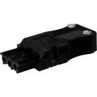 ADELS-CONTACT 12589 Netz-Steckverbinder Buchse, gerade Gesamtpolzahl: 3 + PE 16 A Schwarz 200 St.