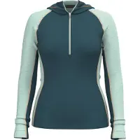 Smartwool Funktionsshirt Classic Thermal Merino Base Layer 1/2 Zip Hoodie Damen Twilight Blue/ Ar-S